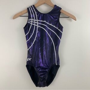 GK Purple Metallic Gymnastics Leotard